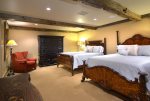Lower Level guest suite with queen beds
